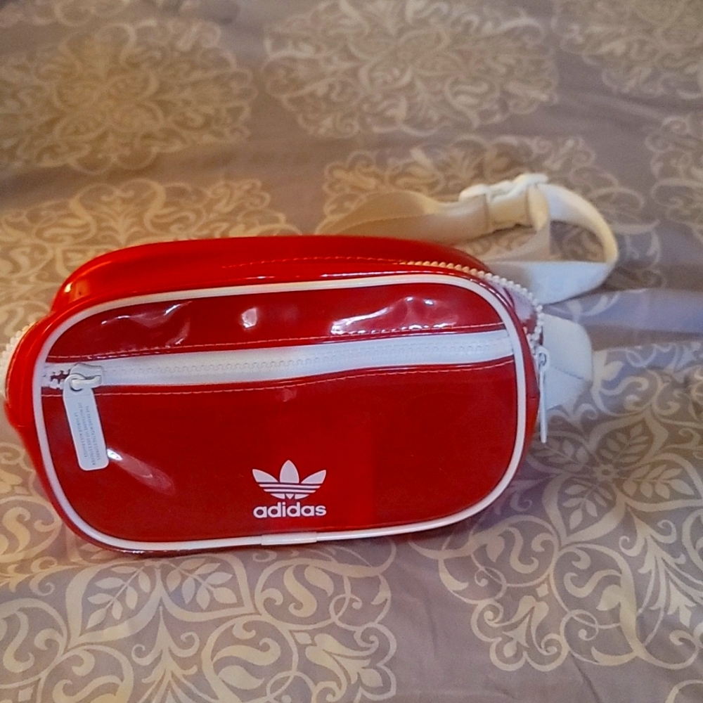 Red Adidas Clear Fanny Pak